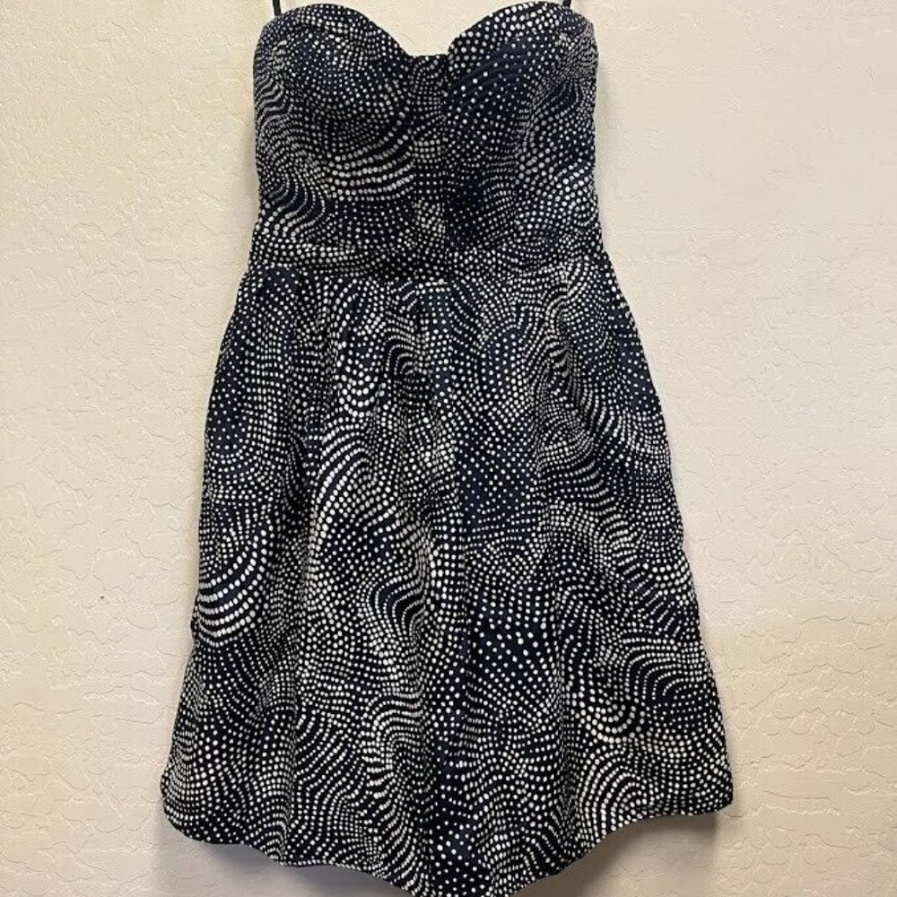 DEVLIN Women's Blue patterned mini dress Large